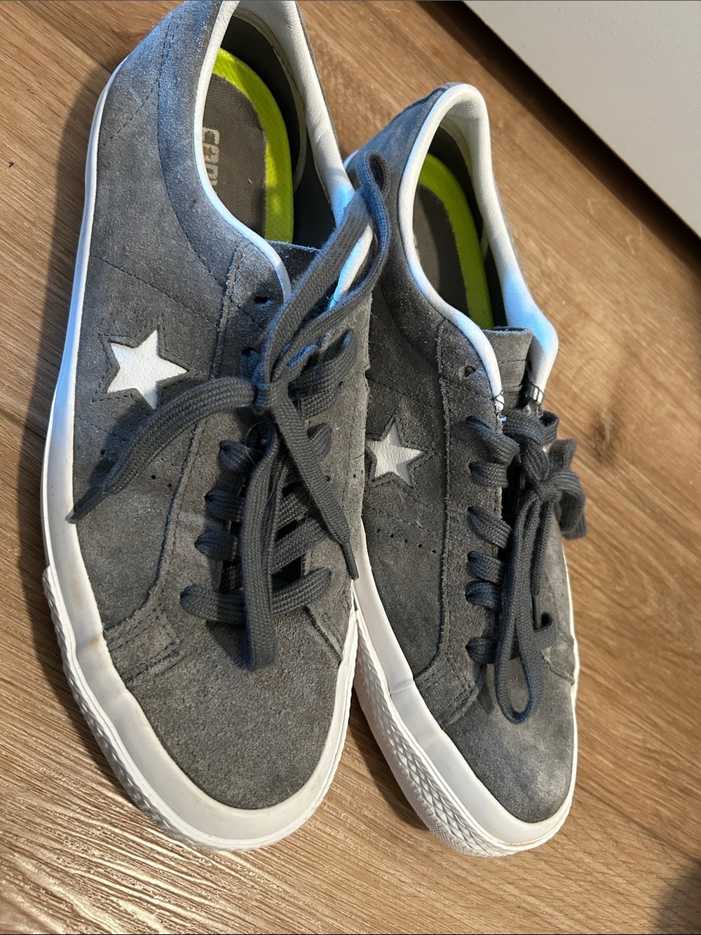 Converse One Star Gray Suede Low-Top Sneakers